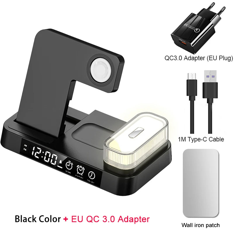 Wireless Charging station for iPhone 13 Pro Max 12 Apple Watch Series 7 Charger Dock Fast Charging Station for Airpods Pro,