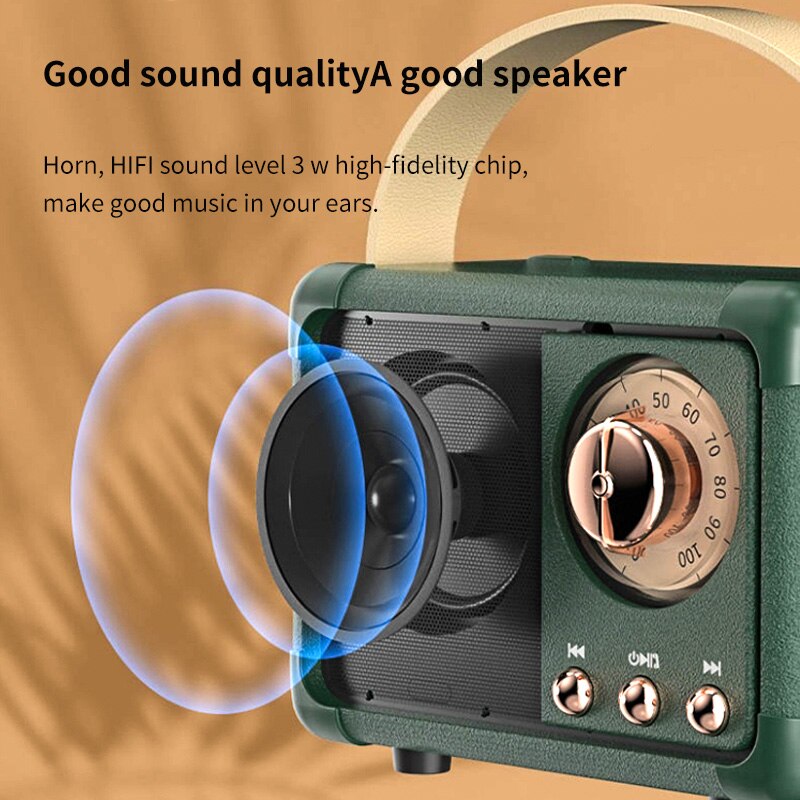 High-Quality HM11 Portable Bluetooth Speaker Wireless Bass Subwoofer Waterproof for Outdoor Car Stereo Speaker Music Box for