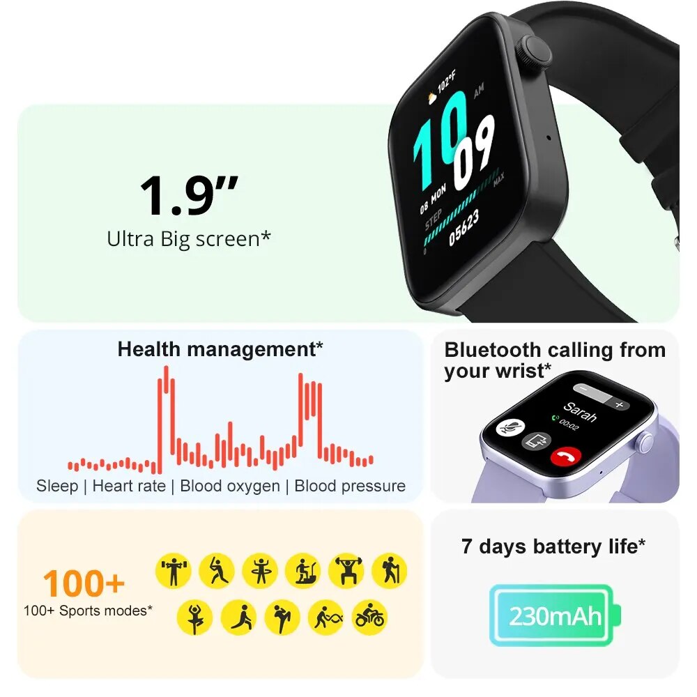 High-Quality Voice Call Smartwatch for Men, Health Monitoring, Waterproof, Smart Notifications, Voice Assistant, Smartwatch