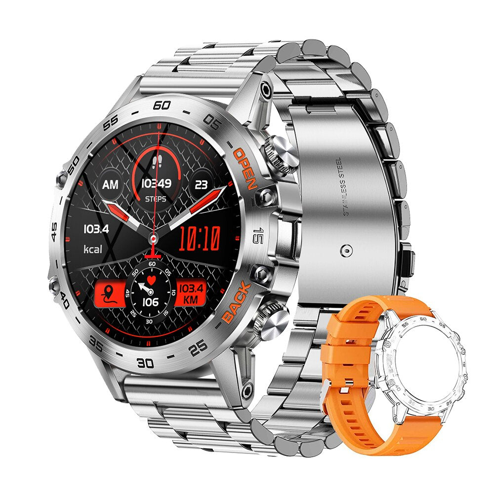 Luxus 1.39" Bluetooth Anruf Smartwatch Männer Sport Fitness Uhren | IP68 Wasserdichte Smartwatch für Xiaomi Android iOS K52 - Keywords: Smartwatch, Sport, Fitness, wasserdicht