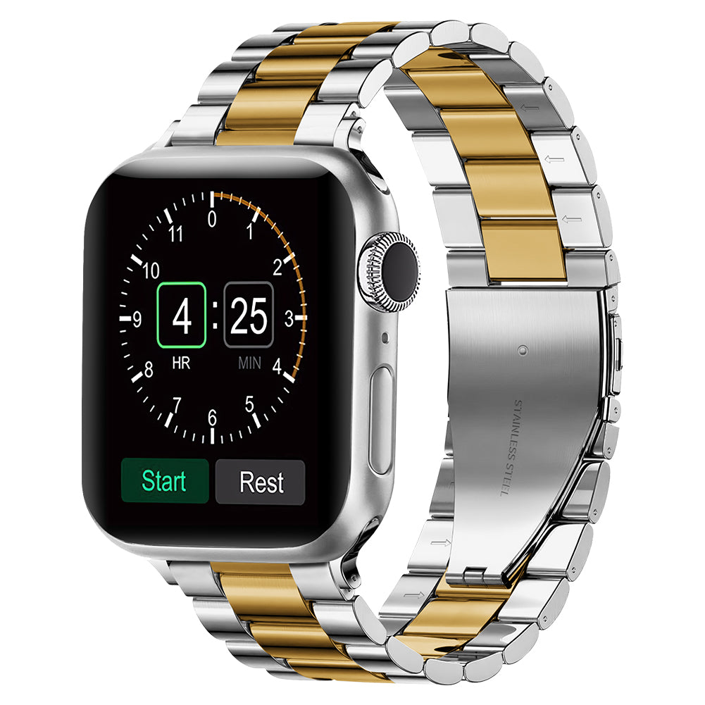 Metal Band for Apple Watch 49mm, 45mm, 44mm, 42mm, 41mm, 40mm | Premium Stainless Steel Bracelet for iWatch Ultra/9/8/7/6/5