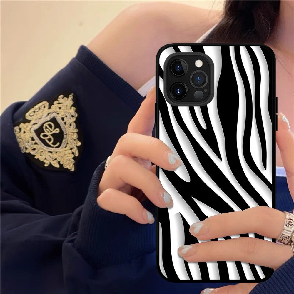 Premium Zebra-Muster Handyhülle, MagSafe, Abdeckung, | Apple iPhone 14/11/12/13 Mini/Pro/XS Max/Cover 6/7/8 Plus/X/XR/SE