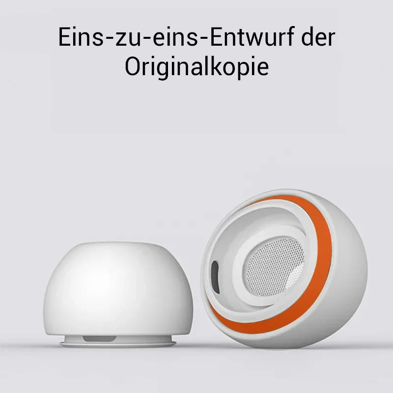 Memory Foam-Ohrstöpsel und Silikon-Ohrpolster als Ersatz für Apple AirPods, Ohrstöpsel in den Größen Small, Medium und Large