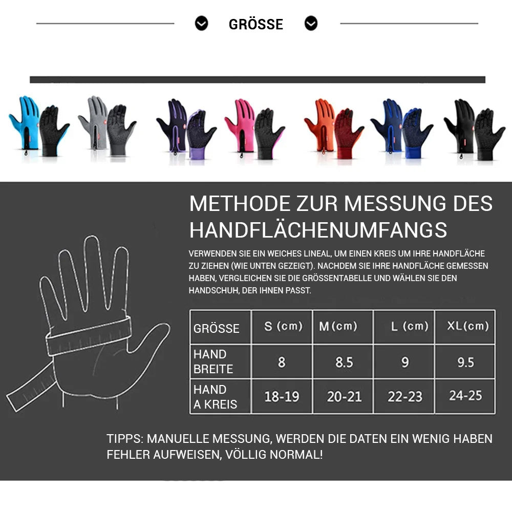 Premium Touchscreen-Warme Handschuhe | Outdoor, Radfahren, Motorradfahren - Wasserdicht, Winddicht, Rutschfest