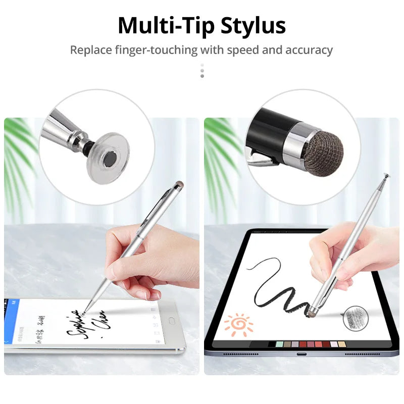 High-quality 2-in-1 Stylus Pen - Thick Thin Drawing, Capacitive Pencil Android, Mobile Screen Touch