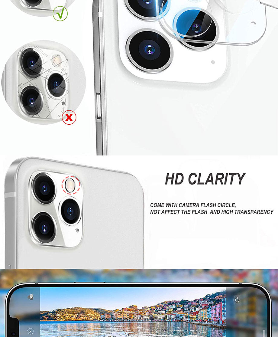 Crystal Clear Camera Lens Protection Tempered Glass for iPhone | Premium Shield Against Scratches and Dust