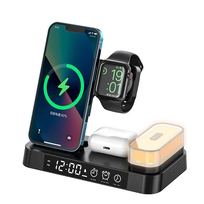 Hacrin kabelloses Ladegerät für iPhone 13 Pro Max 12 Apple Watch Serie 7 Wireless Fast Charging Station Dockingstation