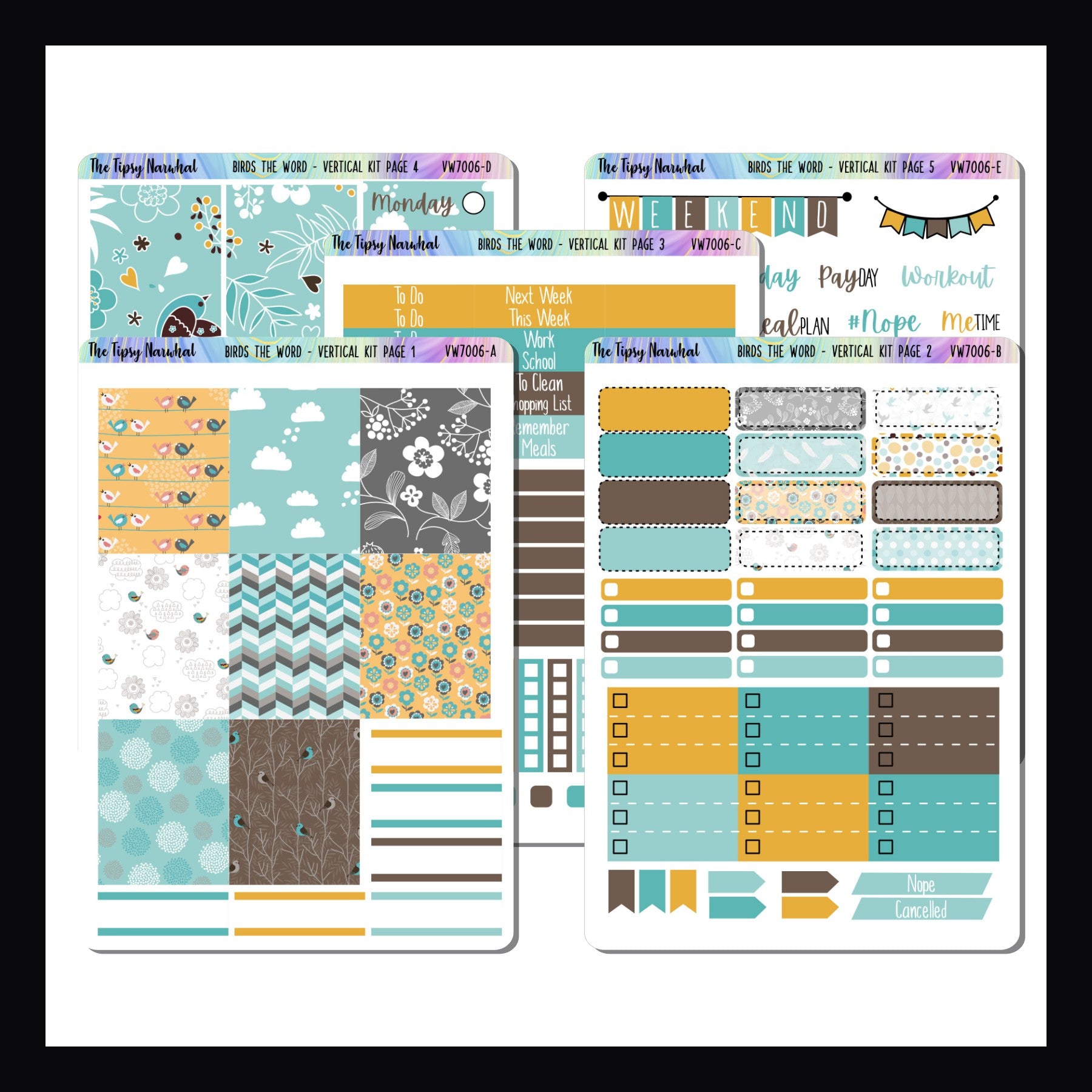 Birds the Word Vertical Kit