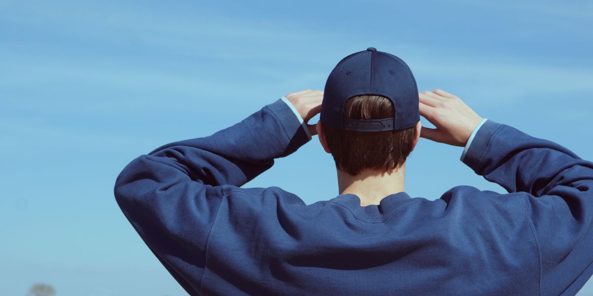 Casquette bleue marine