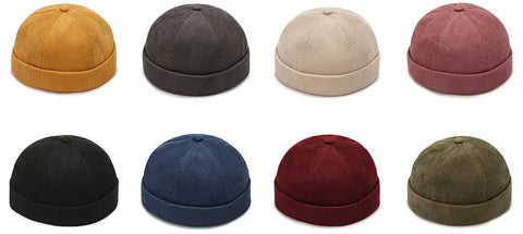 Casquette sans visière beige