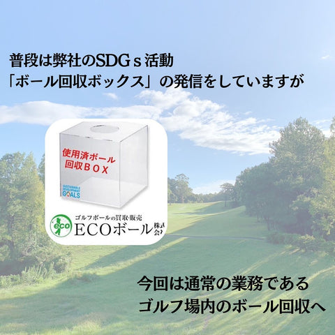 ロストボール sdgs