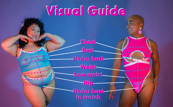 How to measure Around Bust/Chest Measurement - reference image