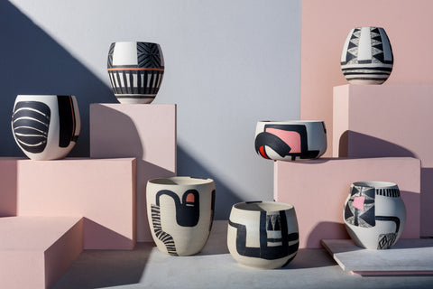 a group shot of trade the mark vessels in collaboration with Jardan