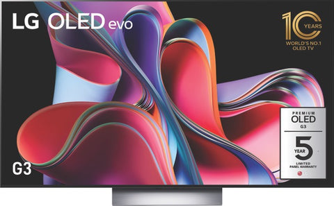 lg oled tv image front view
