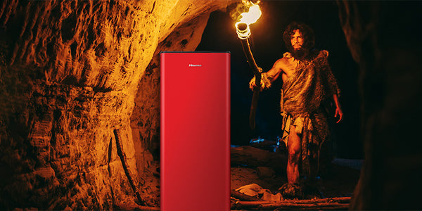 a hisense red bar fridge is ideal for the man cave or she shed