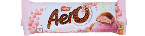 aero bar- chocolate covered strawberry-aero
