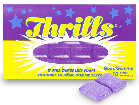Chewing Gum - Gum - Thrills Gum - Bubble Gum - Retro Candy - Nostalgic Candy