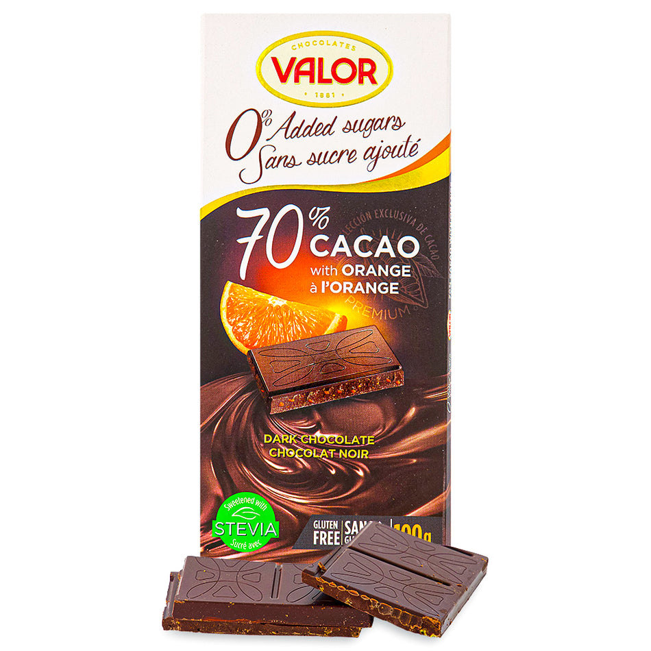 Valor 85% Dark Chocolate Sugar Free