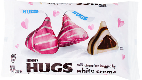 hershey's kisses-valentine's day gift ideas-white chocolate