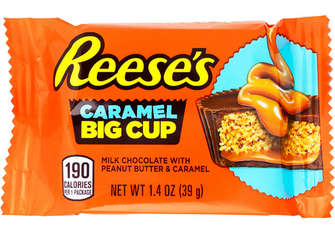 reese's-reese's pieces-caramel reese's