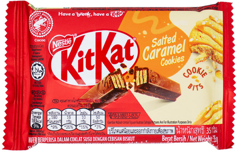 kit kat - slated caramel - christmas chocolate