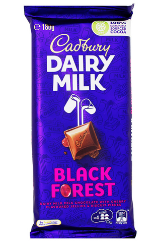 cadbury-dairy milk-black forest cake