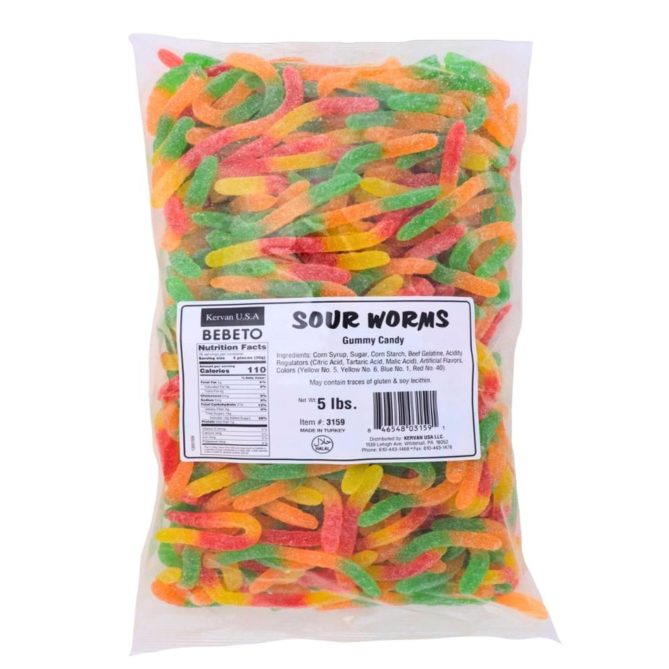 Huer Sour Blue Swirls Gummy Candy - 1kg