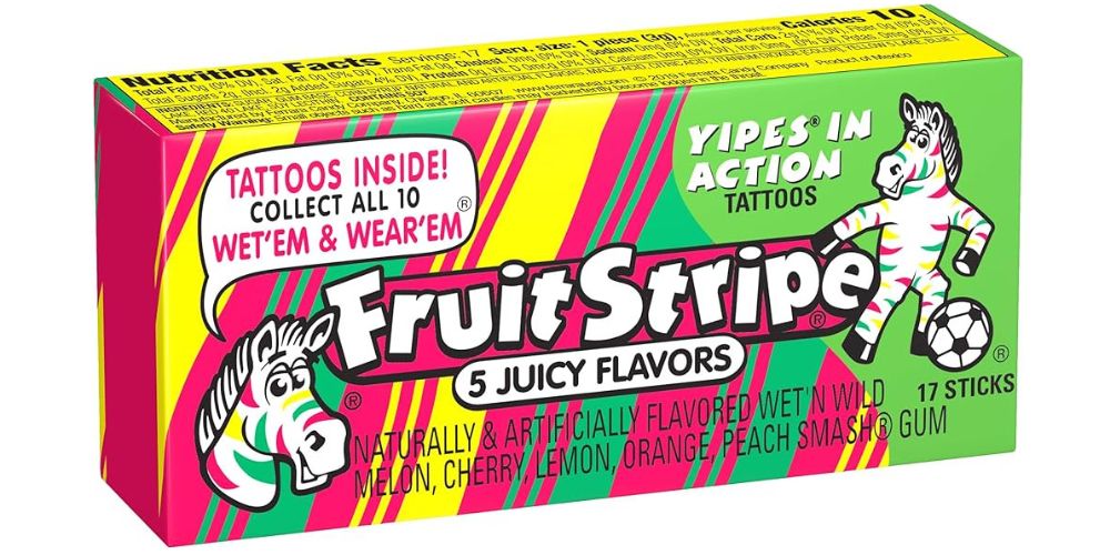 Fruit Stripe Gum - Candy from the 60s