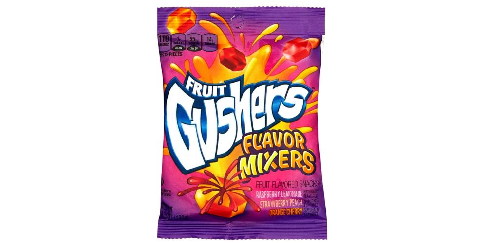 Gushers- 90s candy - fruit gushers