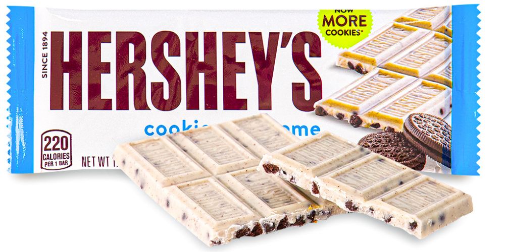 Hershey's Cookies N Creme - 90s Candy - Chocolate Bars