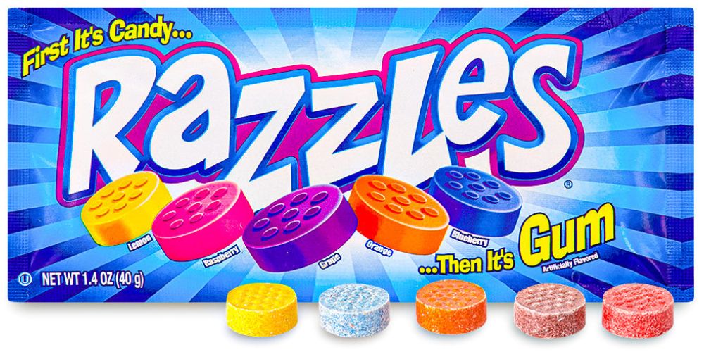 Razzles Candy - Candy from the 60s