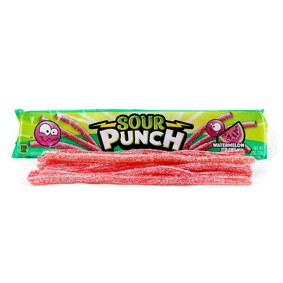 Sour Power Straws Strawberry  Candy Funhouse – Candy Funhouse US
