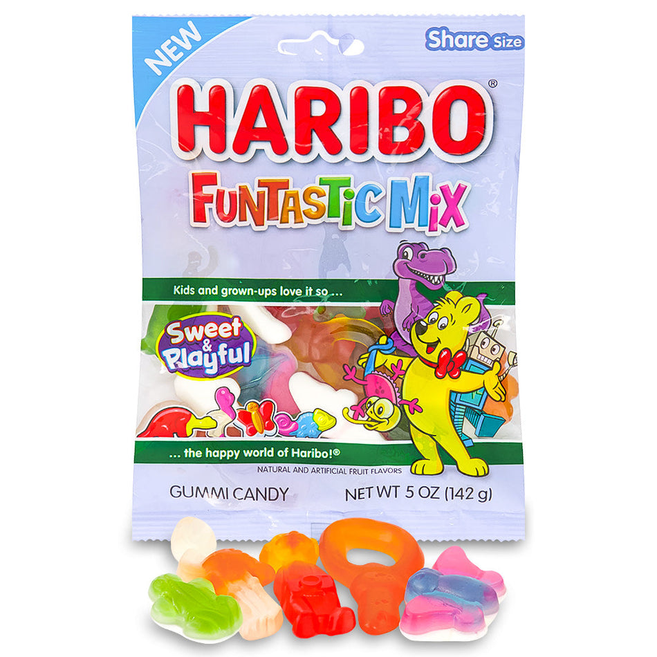 Polka Party Box Caramelle Gommose Haribo Gusto Frutta Liquirizia Per Feste  500Gr