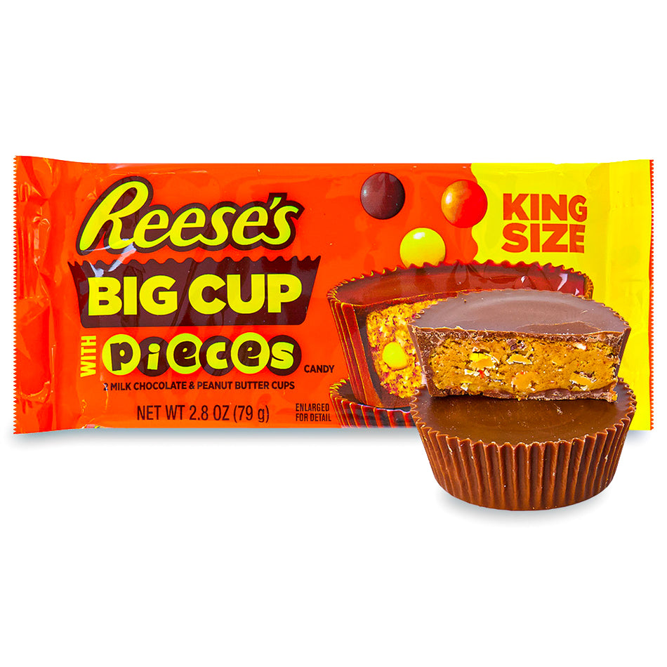 REESE'S Big Cup Milk Chocolate King Size Peanut Butter Cups, 2.8 oz