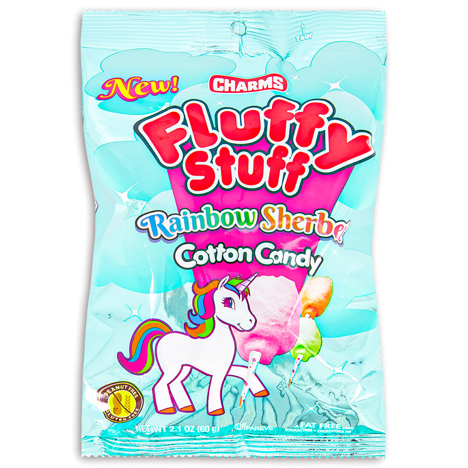 Fluffy Stuff Cotton Candy – Halloween Favorites Pink and Blue Fresh Spun  Floss Sugar Retro Candy – Carnival Cotton Candy in Stay Fresh Packs for