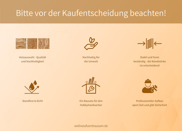 Sauna Fass Ratgeber - Folgende Punkte sollten Sie vor der Kaufentscheidung beachten