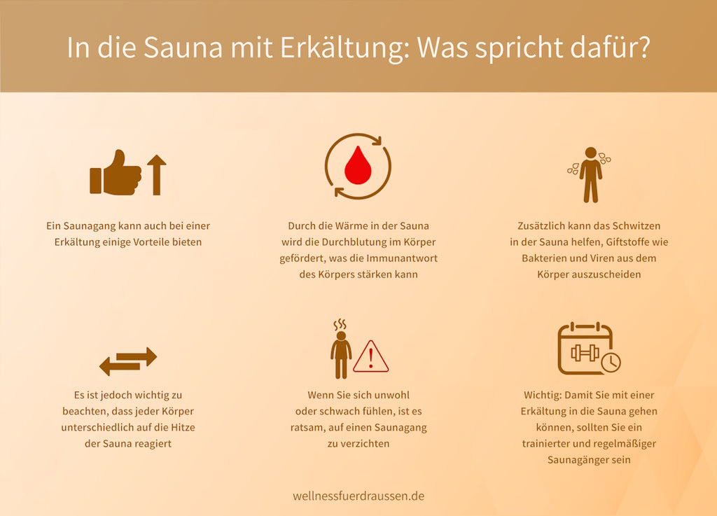 In die Sauna mit Erkältung: was spricht dafür?