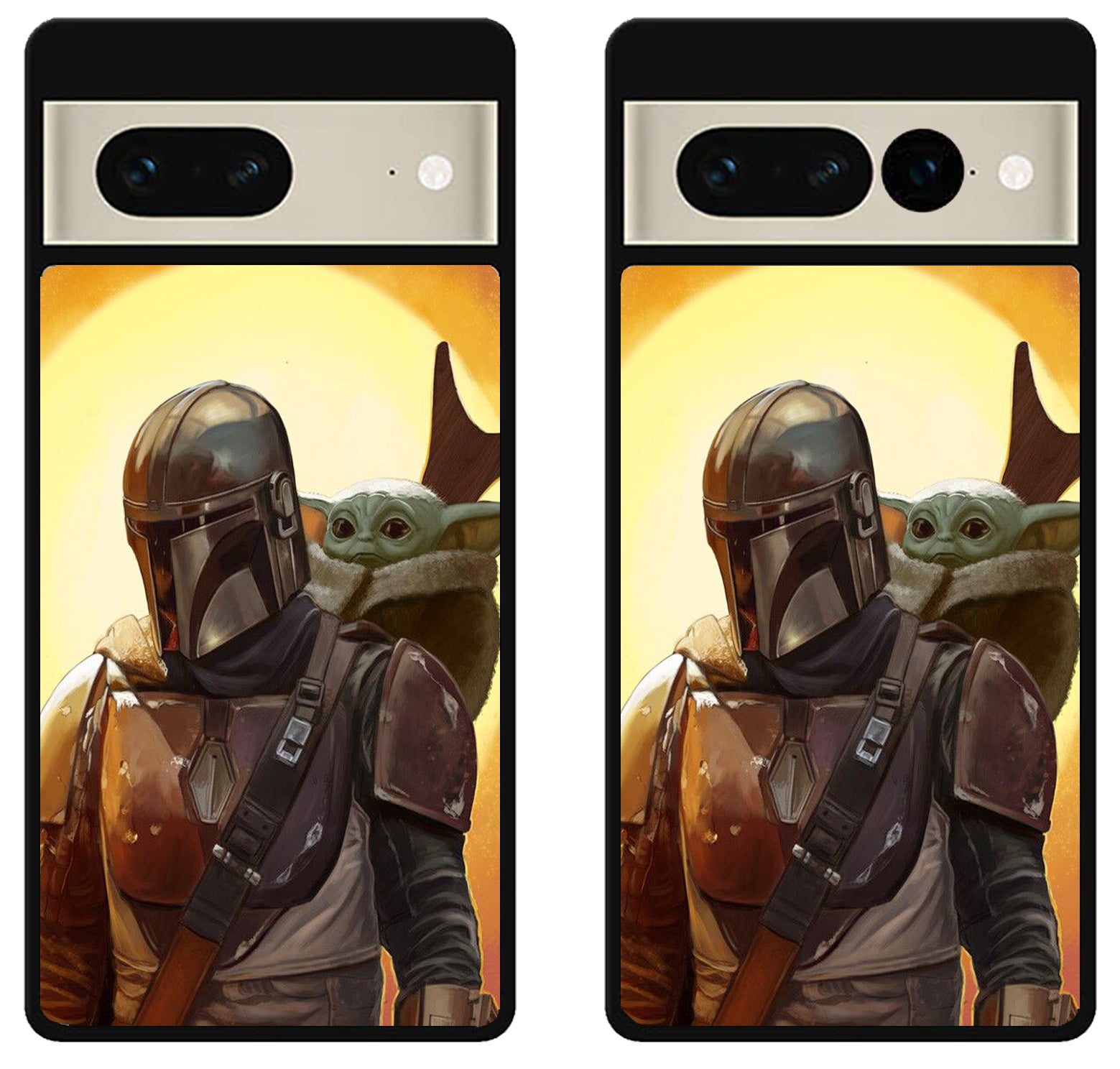 Boba Fett And The Cild Baby Yoda Mandalorian Google Pixel 7 | 7 Pro Ca –  Caseprintz