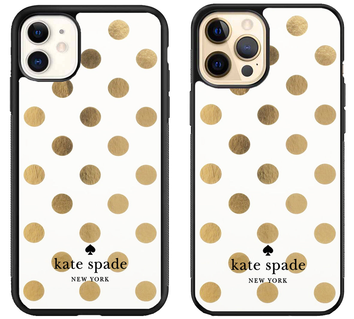 Kate Spade Gold Polkadot iPhone 12 | 12 Mini | 12 Pro | 12 Pro Max Cas –  Caseprintz