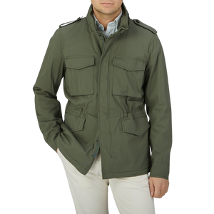 Aspesi | Grey Luxury Nylon Padded Field Jacket – Baltzar