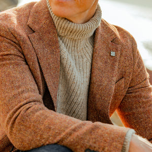 Inis Meain | Beige Melange Wool Cashmere Carpenter Jacket