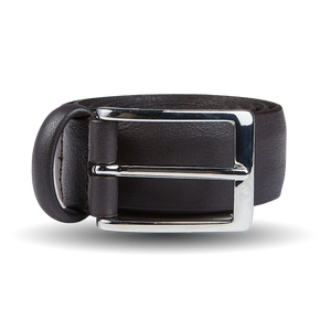 Black Calf Leather Belt