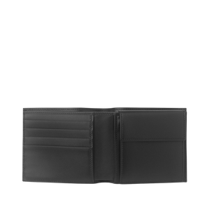 Smythson Slim Currency Wallet in Panama Black