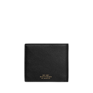 Smythson Navy Panama Slim Leather Wallet