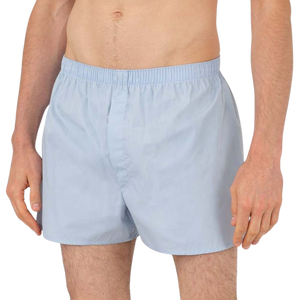 Sunspel  Blue White Cotton Micro Gingham Poplin Boxer Shorts – Baltzar