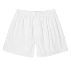 Sunspel Woven Boxer Short – Plain Blue