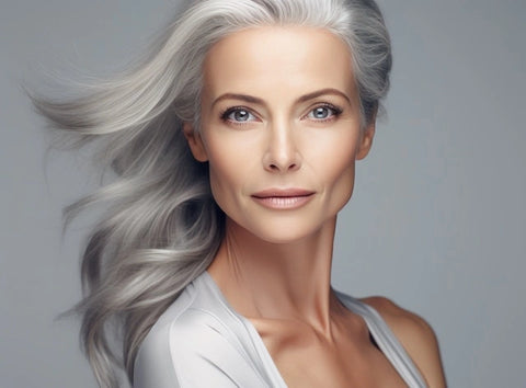 Image of a beautiful middle-aged woman to illustrate how your skincare habits can make you look younger.
