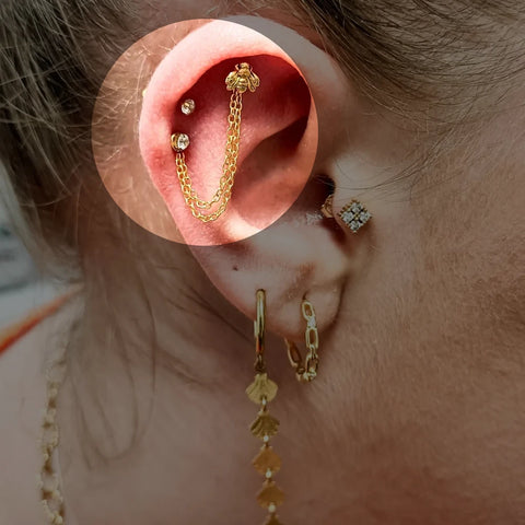 Piercing d'oreille : 30 idées de piercings à porter