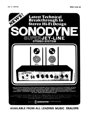 Sonodyne super jet line stereo system