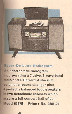 Super De-Luxe Radiogram article